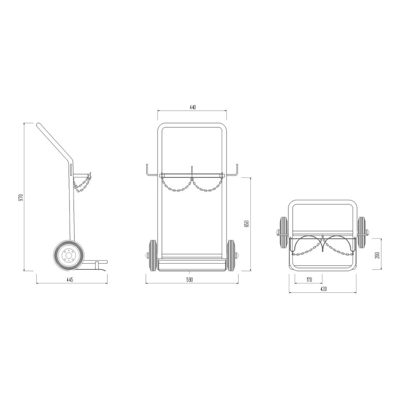 Scheda tecnica Portabombole biposto