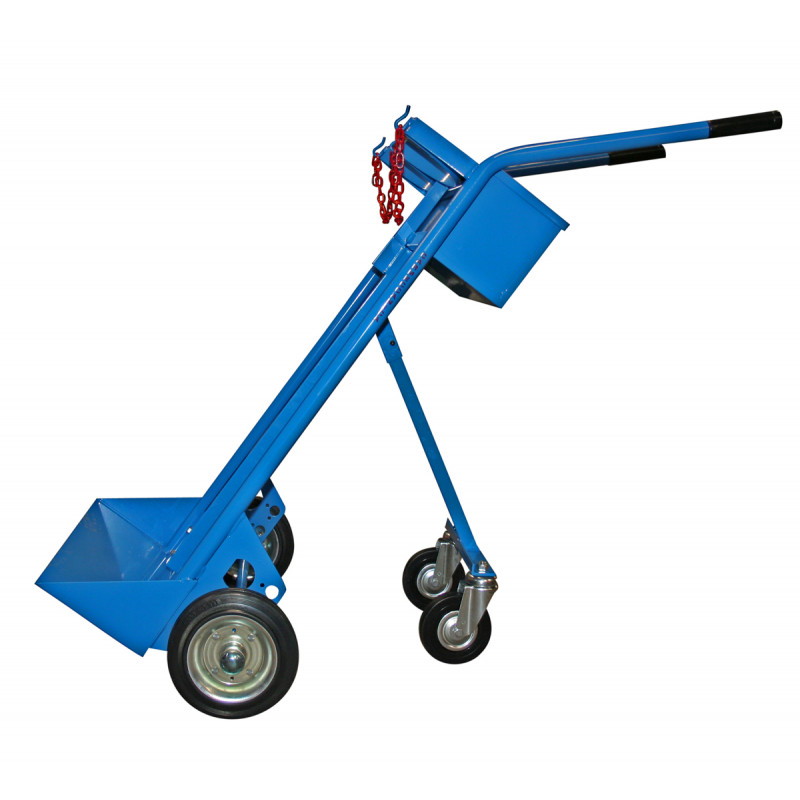 Portabombole biposto con cassetta lt.40/50 trasformabile su 4 ruote