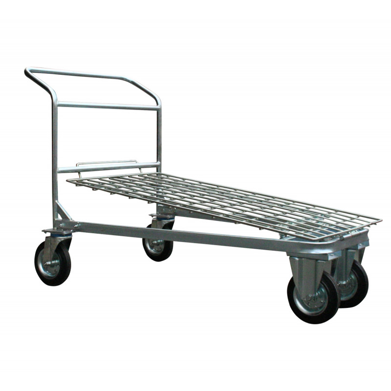 ART037Z Fully zinc plated nestable cash&carry cart wire mesh platform
