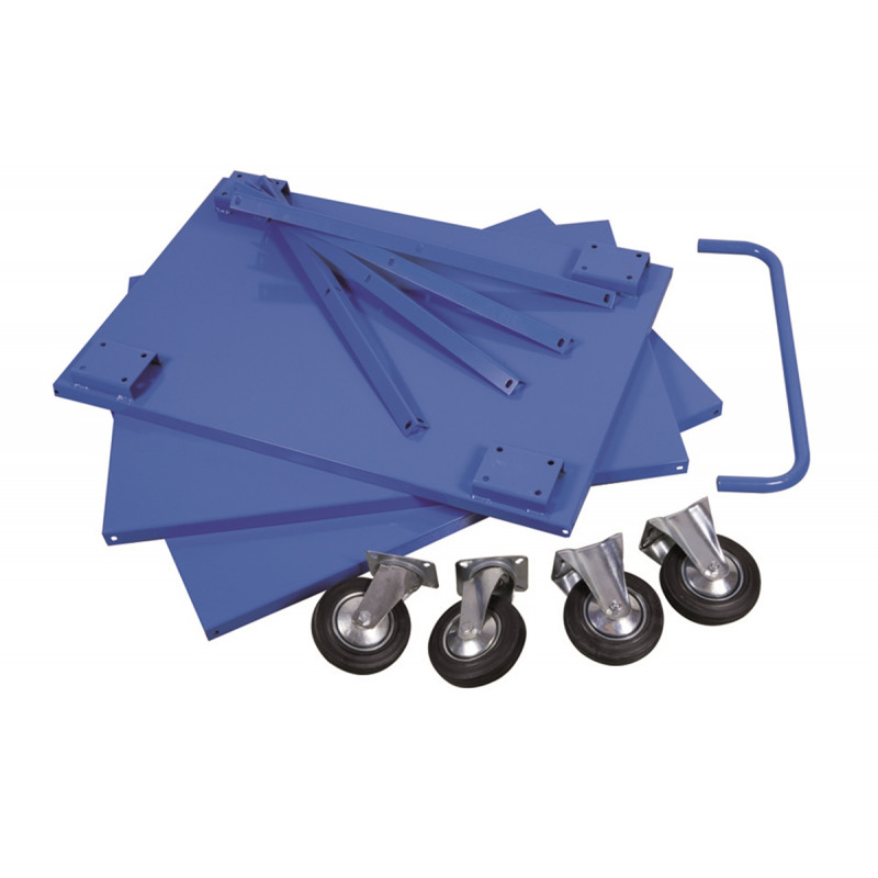 Portatutto Grande a 3 piani con bordo di contenimento Smontabile