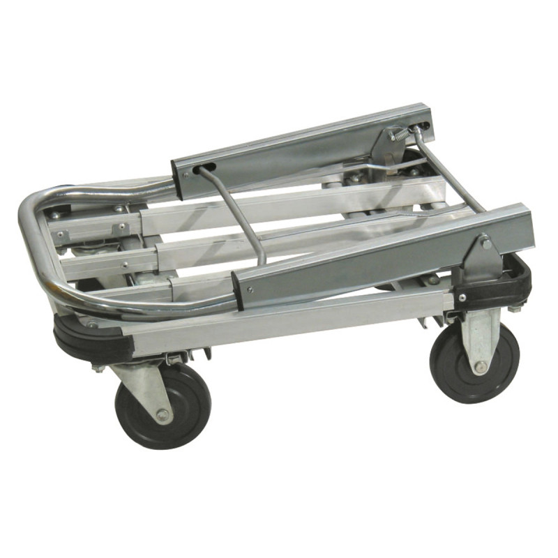 Carrello con pianale allungabile e manico richiudubile