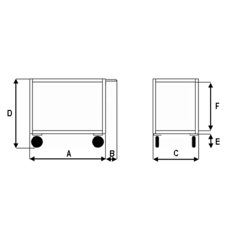 Scheda tecnica carrello ufficio a due piani