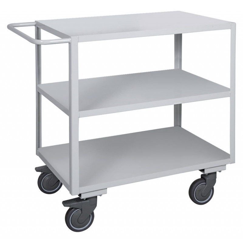 Carrello ufficio a tre piani lisci alta silenziosità