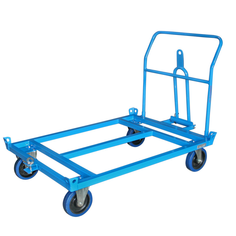 Rimorchio porta europallet basso con manico