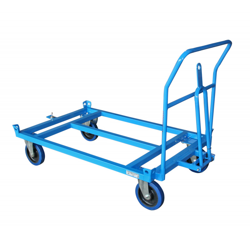 Rimorchio porta europallet basso con manico