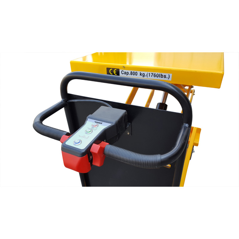 bottoni Piattaforma elevatrice carrellata GRANDE ALZATA 800 Kg