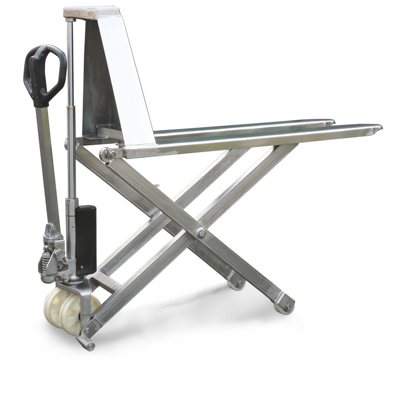 Transpallet Pantografo Grande Alzata in Acciaio INOX