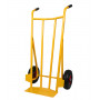 Hand truck for couriers with pneumatic wheels
