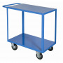 Stock cart 2 high capacity shelves, plate thickness 15/10