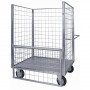 4 sided mesh truck big size  and 1 side with  a folding top panel, 4 swivel casters