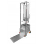 Counterbalanced hand winch stacker in stainless steel AISI 304 capacity 100 kg