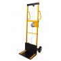 Mini hand winch stacker with automatic friction brake