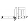 Scheda tecnica Pianale in lamiera con manico pieghevole, 4 ruote girevoli (