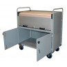 Carrello porta faldoni/fascicoli con chiusura completa