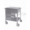 Carrello bende gessate in acciaio INOX 