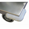 Portatutto Medio a 2 Piani in Acciaio Inox con Ruote Girevoli con Freno